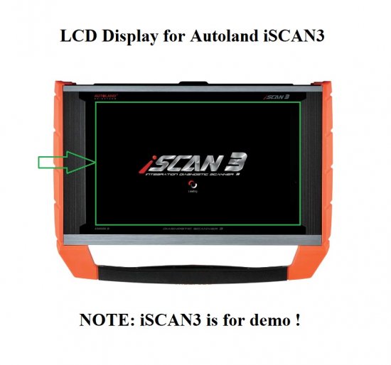 LCD Screen Display Replacement for AUTOLAND iSCAN 3|AUTOLAND-iSCAN3 ...