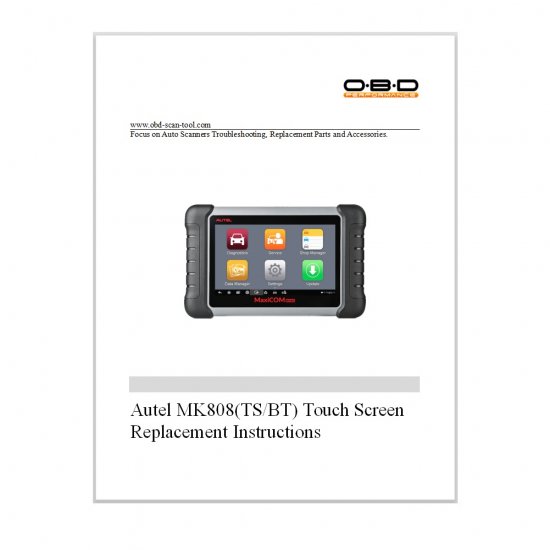 Touch Screen Digitizer Glass Panel for AUTEL MaxiDAS DS808TS - 7 Touch Screen Digitizer Glass Panel for AUTEL MaxiDAS DS808TS - 7