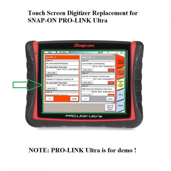 LCD Fit For Snap-On Pro-Link Ultra iQ EEHD184040 Scanner Display screen