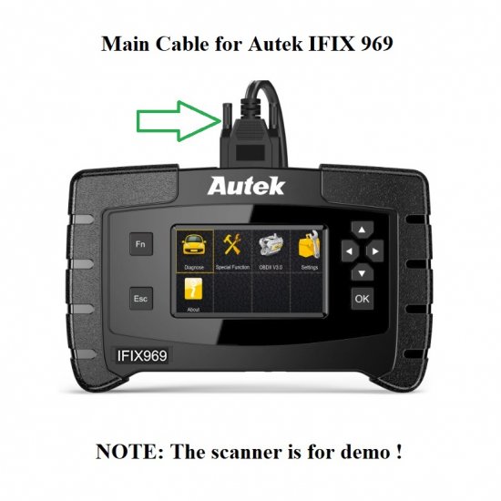 Main Cable For Autek IFIX969 Scanner OBD Connection|Autek-IFIX969 ...