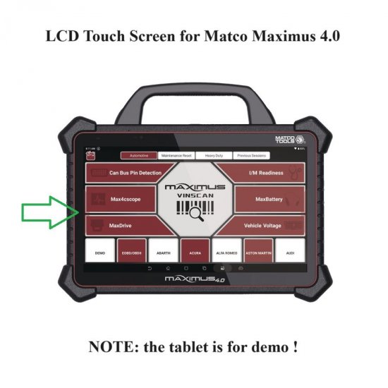 LCD Touch Screen Digitizer Replacement for Matco Maximus 4.0|Matco ...