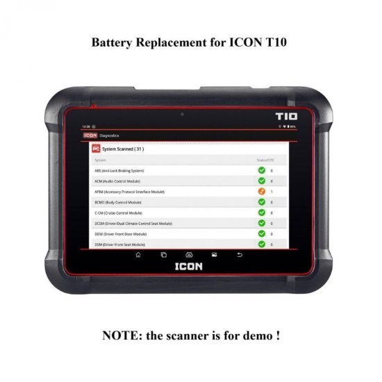 Battery Replacement for ICON T10 Diagnostic Scan Tool|ICON-T10 ...