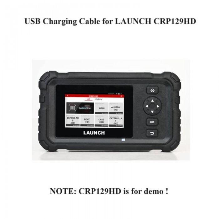 USB Charging Cable for LAUNCH CRP129HD Heavy Duty Truck Scanner|LAUNCH ...