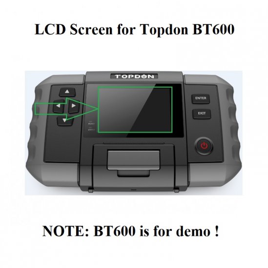 LCD Screen Display Replacement for TOPDON BT600 Battery Tester|Topdon ...