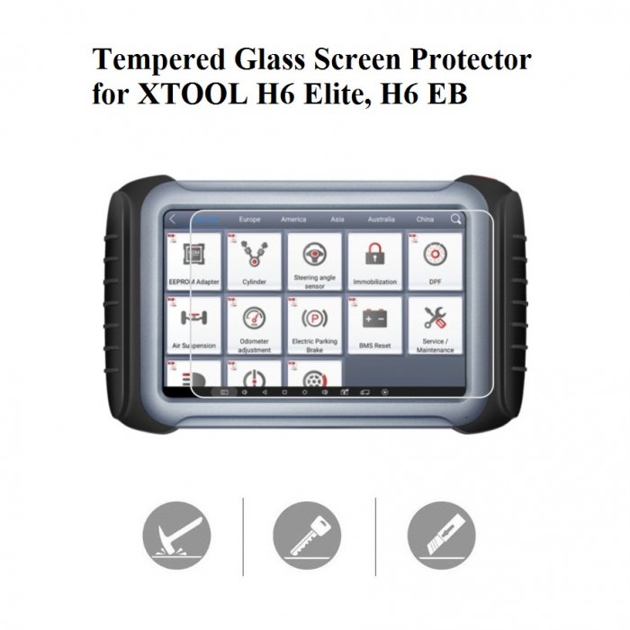 Tempered Glass Screen Protector for XTOOL H6 Elite H6EB, XTOOL-H6Elite
