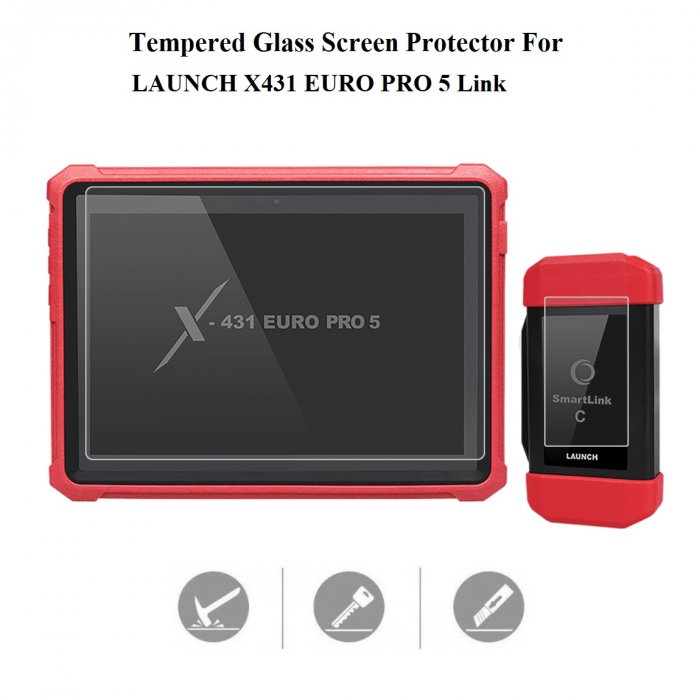 Tempered Glass Screen Protector for LAUNCH X431 EURO PRO5 LINK, LAUNCH-X431 -EURO-PRO5