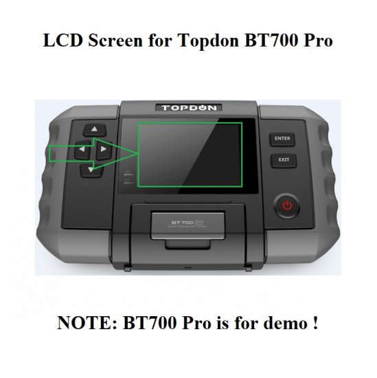 LCD Screen Display Replacement for TOPDON BT700 Pro Tester|Topdon ...